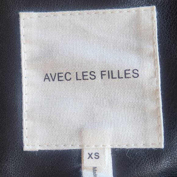 Anthropologie Avec Les Filles Faux Moto Jacket - Picture 7 of 11